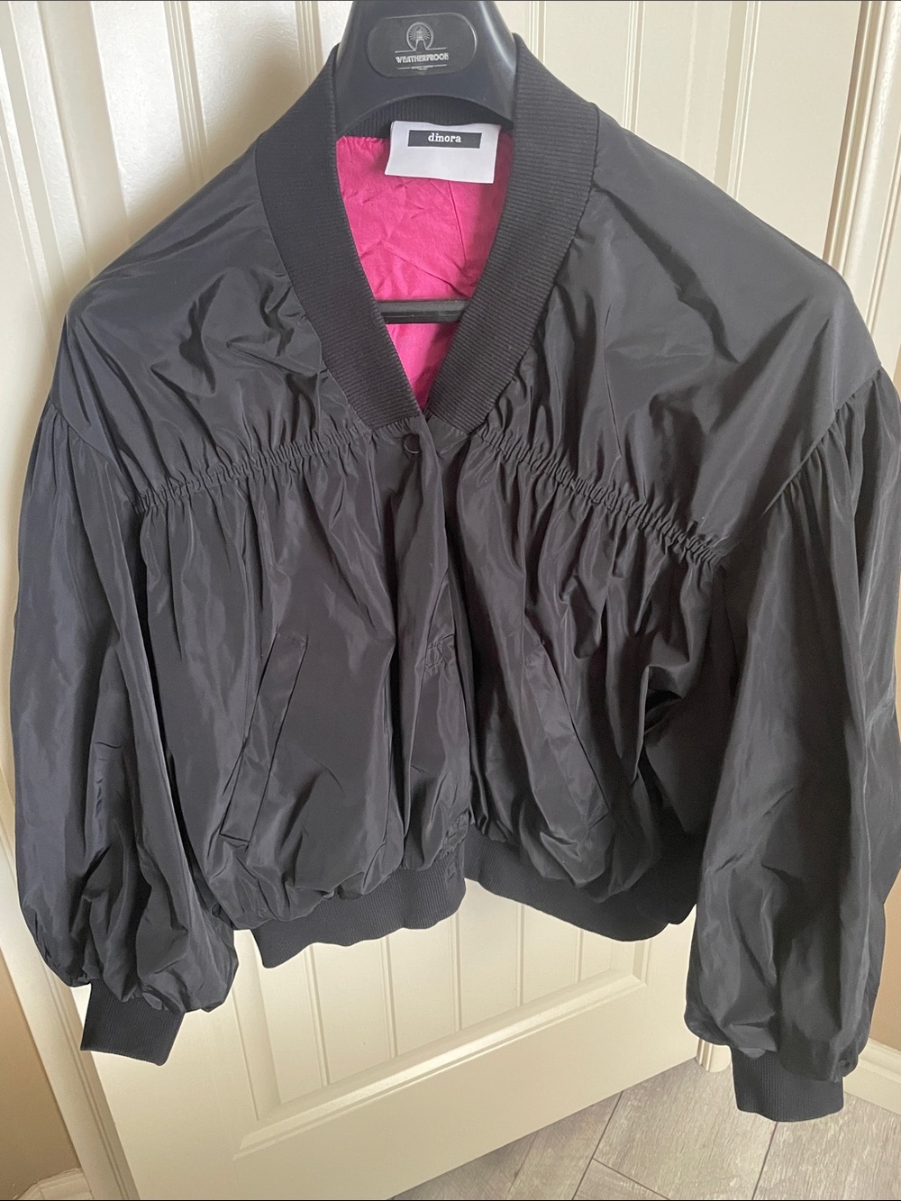 Dimora Black Bomber Jacket size L
